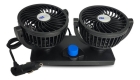 Ventilador Automotivo Duplo 12v Ajustável 2 Velocidade Diâmetro 11 Cm