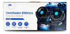 Ventilador Automotivo Duplo 12v Ajustável 2 Velocidade Diâmetro 11 Cm