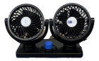Ventilador Automotivo Duplo 12v Ajustável 2 Velocidade Diâmetro 11 Cm