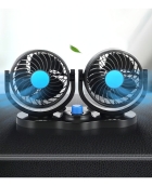 Ventilador Automotivo Duplo 12v Ajustável 2 Velocidade Diâmetro 11 Cm