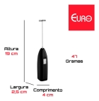 Mixer Multiuso Para Mexer Bater Bebidas Euro Home Aço Inox