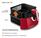 Fritadeira Sem Óleo Air Fryer 8L Mondial 1900W - AFN-80-RI