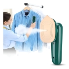 Mini Ferro De Passar Roupa Cabe Mala Bolsa Viagem Cor Verde 220V