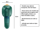 Mini Ferro De Passar Roupa Cabe Mala Bolsa Viagem Cor Verde 220V