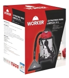 Extratora Para Limpeza 1400w 25l Elw 25 - Worker Cor Prateado/Vermelho/Preto