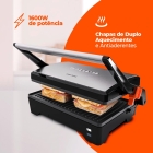 Grill Sanduicheira Cadence GRL621 Eletrica Chapa Misteira Tostex Cor Preto