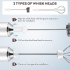 Mini Mixer 2 Em 1 Eletrico Misturador De Bebida Espuma Leite Cor Branca