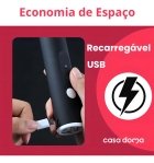 Mini Mixer 2 Em 1 Eletrico Misturador De Bebida Espuma Leite Cor Branca