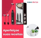 Mini Mixer 2 Em 1 Eletrico Misturador De Bebida Espuma Leite Cor Branca