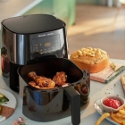 Fritadeira Elétrica Airfryer Philips Walita Essential Xl Ri9270 Painel Digital Sem Óleo Preta