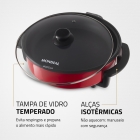 Panela Elétrica Pe-28 Redonda 1200w Mondial Cor Vermelho