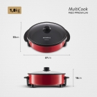 Panela Elétrica Pe-28 Redonda 1200w Mondial Cor Vermelho