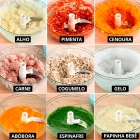 Processador manual Linha Cook 2 laminas 170mL cor vermelho