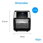 Fritadeira Sem Óleo E Forno Elétrico Oven Fry 12l 4x1 Elgin