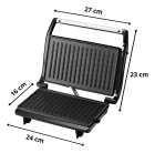 Grill e Sanduicheira Press Grill Gourmet Ceramic Inox Tostex Preto BK-GRL750-220 Bak 750W