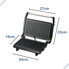 Grill e Sanduicheira Press Grill Gourmet Ceramic Inox Tostex Preto BK-GRL750-220 Bak 750W