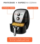 Fritadeira Sem Óleo Air Fryer 6L, Mondial, 1900W - AFN-60-BI