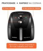 Fritadeira Sem Óleo Air Fryer 8L, Mondial, 1900W - AFN-80-FB