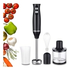 Mixer Turbo Vertical 4em1 Moedor Processador Alimentos Inox Cor Preto