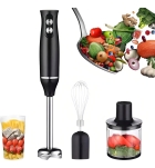 Mixer Turbo Vertical 4em1 Moedor Processador Alimentos Inox Cor Preto