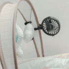 Mini Ventilador Berço Carrinho De Bebe Portatil Articulavel