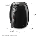 Air fryer Fritadeira Sem Óleo Elétrica Electrolux 3,2L Total Cesto Removível Com Timer 1400W Eaf15 Efficient Por Rita Lobo Preta
