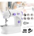 Mini Máquina De Costura Reta Portátil Bivolt 110v/220v Cor Branco