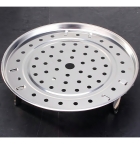 Base Para Cozimento A Vapor Cesto Cozinhar 22 Cm Redondo Cor Aço inox Frequência 0