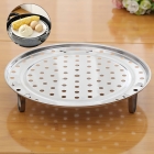 Base Para Cozimento A Vapor Cesto Cozinhar 28 Cm Redondo Cor Aço inox Frequência 0