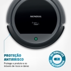 Robô Aspirador De Pó Mondial Pratic Clean Rb11 Cinza Cor Preto