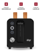 Torradeira Elétrica WAP WTE1 7 Níveis de Tostagem