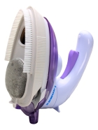 Mini Ferro Viagem E Vertical Steamer Vapor 2 Em 1 Lm Cor Lil&aacute;s