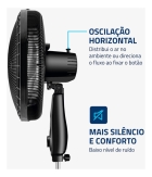 Ventilador Coluna 40cm Super Power Mondial 140W VSP-40C-NB