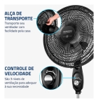 Ventilador Coluna 40cm Super Power Mondial 140W VSP-40C-NB