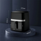 Air Fryer Fritadeira Elétrica Touch Jumbo Gaabor 5,5l 1500w Cor Cinza-escuro