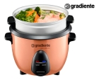 Panela Risoteira Gradiente Multiuso Com Vaporeira Allday Cor Cobre PGPM172 Frequência 60Hz