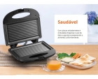 Sanduicheira Multilaser Grill Gourmet 750w Preta Ce043 Cor Preto