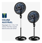 Ventilador De Coluna Super Turbo Mondial Vtx-40c-crystal 8 astas Diâmetro 40 cm
