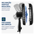 Ventilador De Coluna Super Turbo Mondial Vtx-40c-crystal 8 astas Diâmetro 40 cm