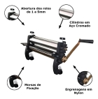 Cilindro De Massa Malta L&acirc;mina Mirela 28cm Cor Padr&atilde;o