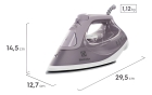 Ferro de Passar Seco e vapor Electrolux base cerâmica Glissium vapor vertical extra alta capacidade 1500W Cabo 1.80m ESI50