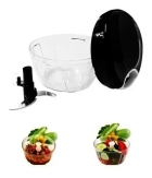 Processador De Alimentos Manual A Corda 3 Laminas De Inox Cor Vermelho