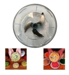 Processador De Alimentos Manual A Corda 3 Laminas De Inox Cor Vermelho