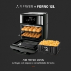 Fritadeira Air Fryer Forno Oven 12l Mondial Afo-12l-bi Preto/inox 2200w