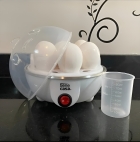 Cozedor De Ovos Portátil Elétrico Cozinha A Vapor Cor Branco