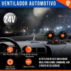 Mini Ventilador De Carro Caminhão Duplo 12v Painel Estrutura Preto Pás Preto Diâmetro 10 cm Material das pás Plástico Quantidade de pás 5 110V/220V