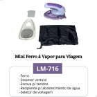 Ferro de passar a vapor Lanmax Viagem LM-716 cor roxo - LM-716