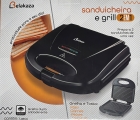 Sanduicheira Grill 2 Em 1 Lanche Chapa Tostex Misteira Belakaza 800w Cor Preto