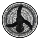 Ventilador Oscilante De Parede Ventisol New 3 Pás 50cm 1300rpm Preto