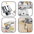 Maquina Manual De Macarrão Caseira 3 Tipos de Massa Aço Inox